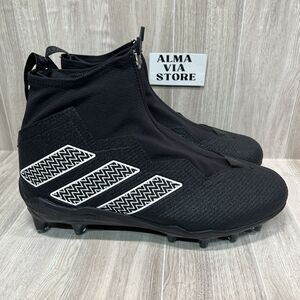 ADIDAS NASTY FLY 2.0 FOOTBALL CLEATS BLACK METALLIC GV8309 MENS SIZE 12 $140